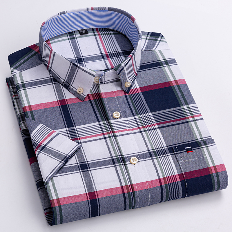 Oxford Cotton Casual Shirt Business - Kemeja Oxford Katun 100% Musim Panas