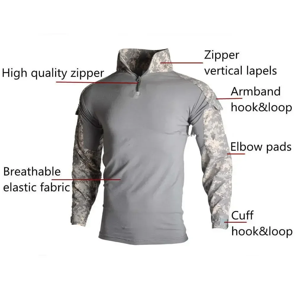 MC Pakaian Taktis Luar Ruangan - Tactical Military Shirt Cargo ulasan dan harga