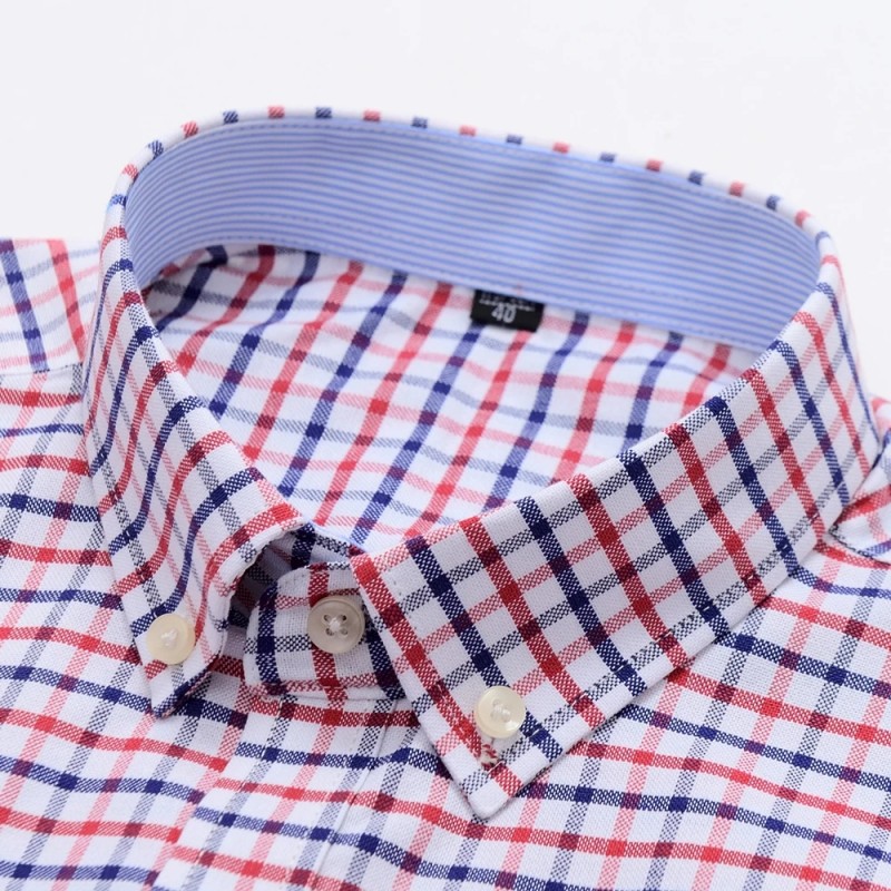 Kemeja Oxford Katun 100% Musim - Oxford Cotton Casual Shirt Business ulasan dan harga