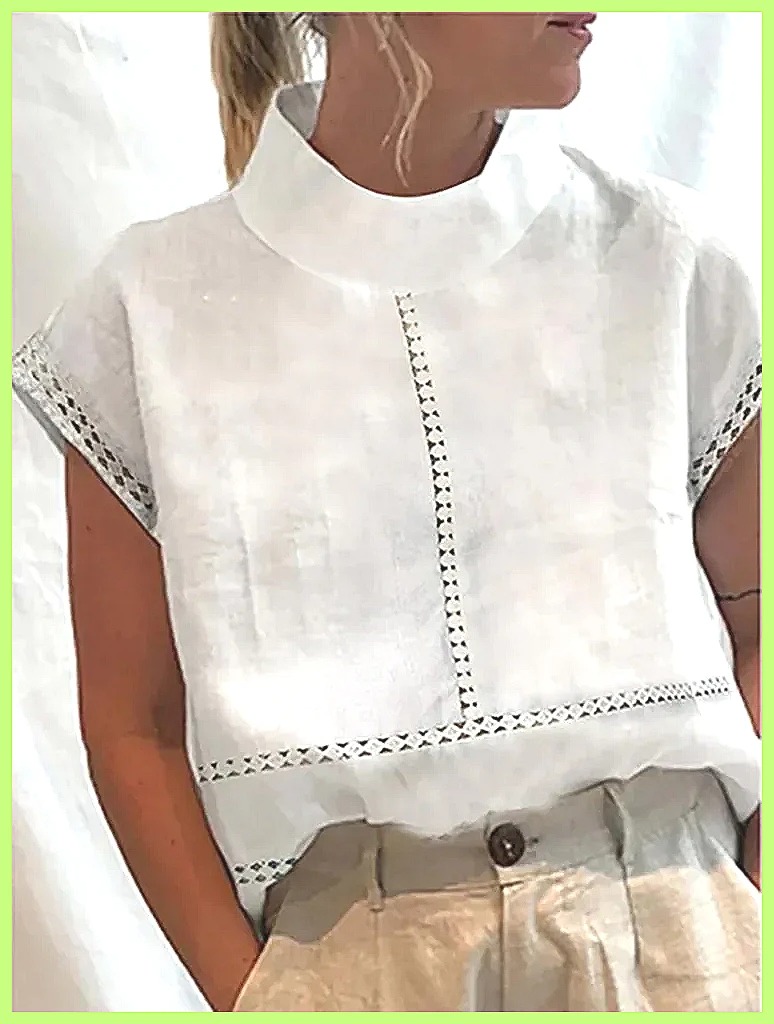 Kemeja Pullover Katun Linen Wa - Shirts ulasan dan harga