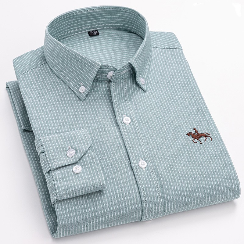 Kemeja Oxford 100% katun lenga - Oxford Cotton Casual Shirt Business ulasan dan harga