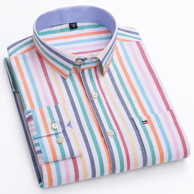 Kemeja bisnis kerja pria, keme - Oxford Cotton Casual Shirt Business ulasan dan harga