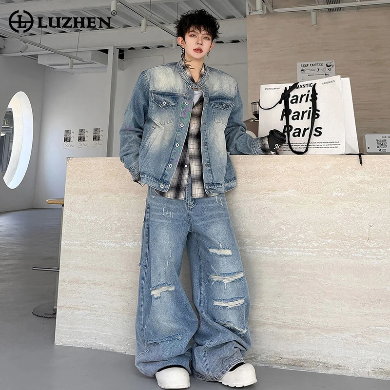 LUZHEN 2026 Setelan Dua Potong - Jeans ulasan dan harga