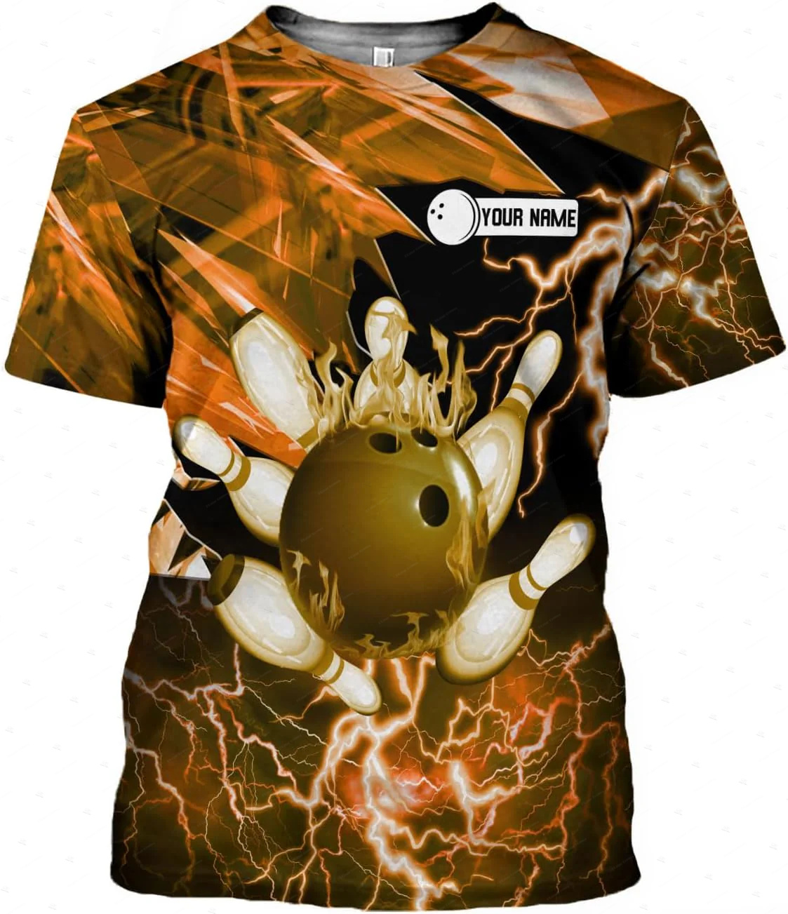 Nama Kustom Gradien Bowling Ap - Short Sleeve Bowling Shirt Retro ulasan dan harga